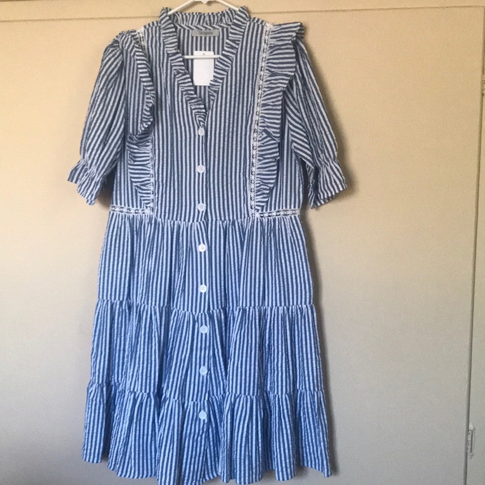 Ces Femme Seersucker Dress